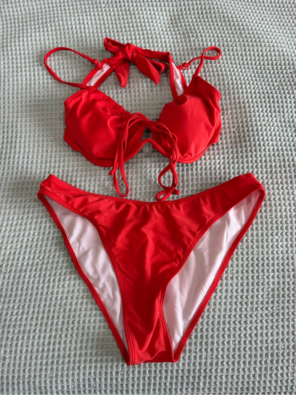 NWOT Zaful Red Bikini Set